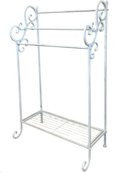 RACK STANDING TOWEL ANTIQUE WHITE