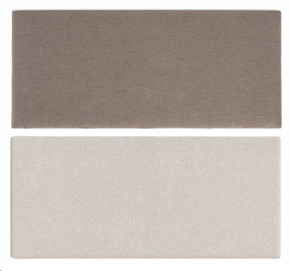 REVERSABLE SLIPCOVER OAT/COCO HEADBOARD QUEEN