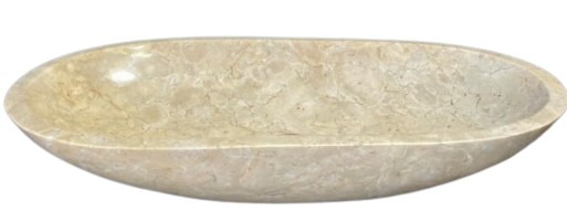 BASIN MARBLE WHITE OVAL 67X35X15