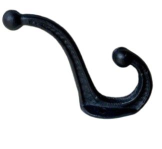 HOOK DOUBLE SMALL BLACK
