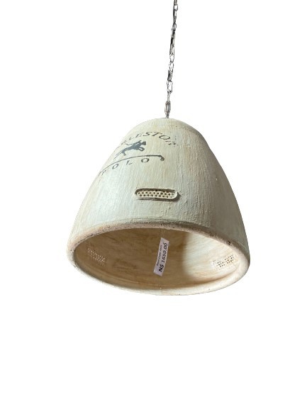 LIGHT PENDANT METAL  POLO WHITE 45X45X53
