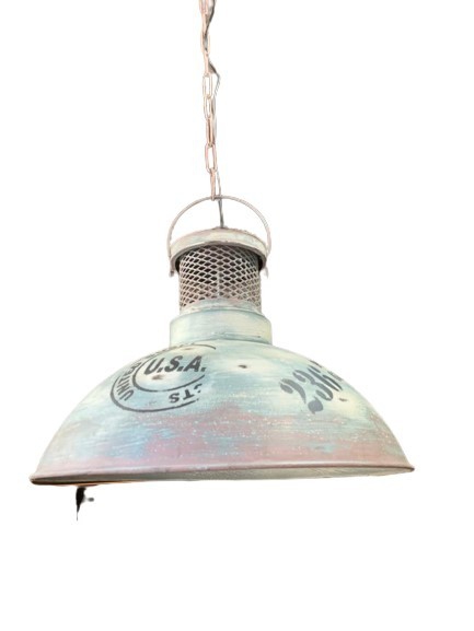 LIGHT PENDANT METAL USA GREEN 53X53X40
