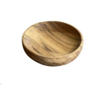 WOODEN SPICE SERVER ROUND 8DIAX2