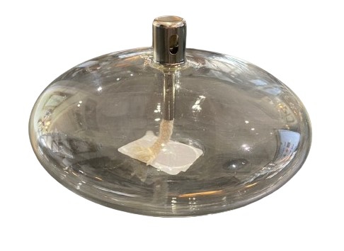 GLASS BURNER FLAT LARGE 6.8X14CM