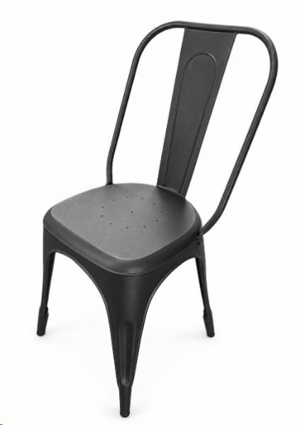 MADRID IRON DINING CHAIR BLACK