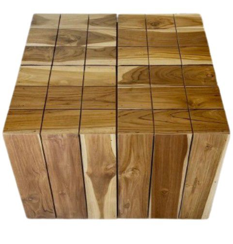 TABLE COFFEE TEAK BEVIN BLOCK 60X60X40