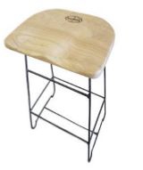 STOOL BAR WOODEN/METAL LEG