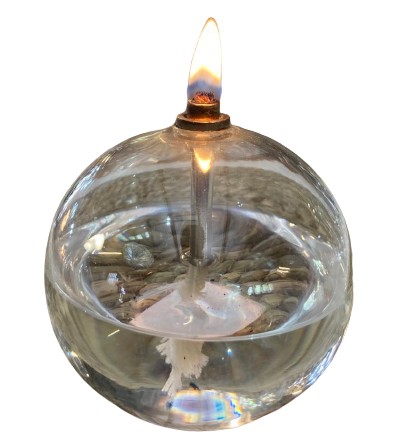 GLASS BURNER ROUND LARGE 10CM