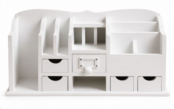 DESK ORGANISER MULTIDRAWER WHITE