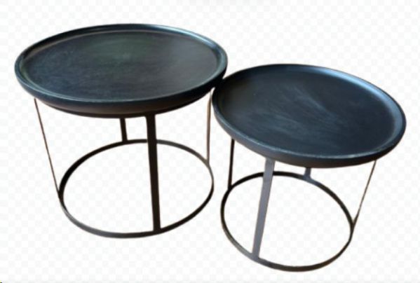 TABLE COFFEE MANGO BLACK  ROUND 52DIA