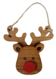 XMAS TREE DECO REINDEER HEAD