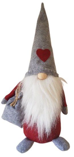 XMAS MAN OLD GREY/RD 50CM
