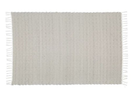 MAT DHURRIE TWILL GREY 75X120