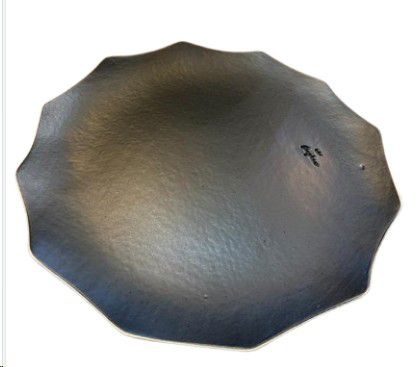 CERAMIC GINGHAM SCOLLOPED EDGE REVERSE LACE