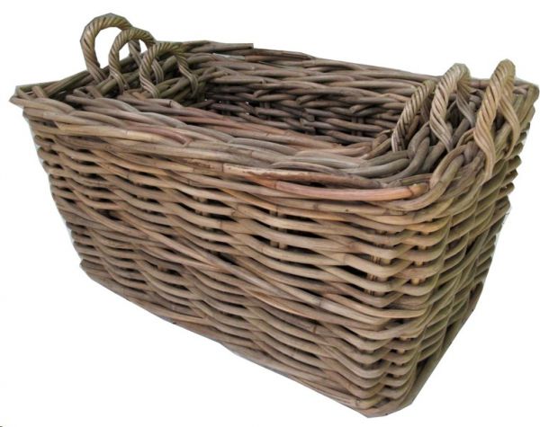 BASKET TANSEN GREY LARGE 83X50X45