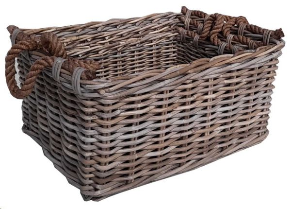 BASKET LEDBURY GREY SMALL 43X32X18
