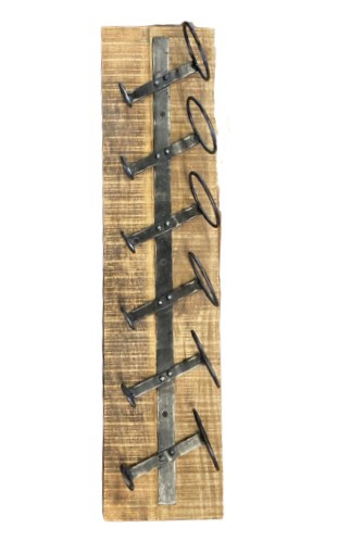 WOODEN WINE RACK 6 BOTTLES