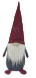 XMAS OLD MAN SNOWFLAKE & BELLS RED/GREY