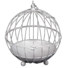 BIRD CAGE WHITE LARGE