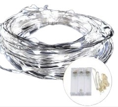 LIGHT STRING SILVER WIRE USB CW 10M