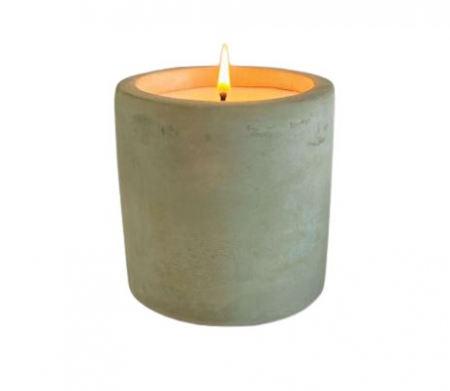 CANDLE C CEMENT FLAT BASE SEAWEED