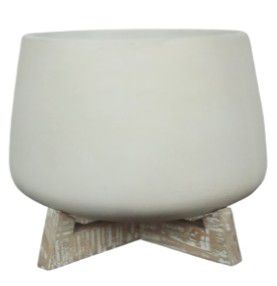PLANTER CHAYA WHITE L 32x32x26