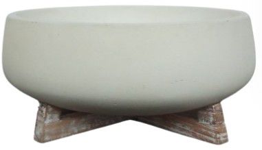 PLANTER CHAYA WHITE M 30x30x15