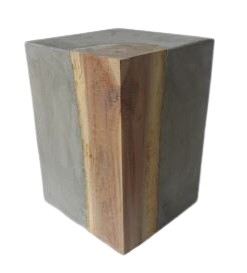 TABLE COMBO FC/WOOD CONCRETE 32X32X50