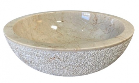 BASIN RD WHITE HAMMERED 45X15