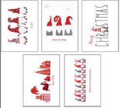 GIFT TAG NORDIC (SET OF 5) 6X11