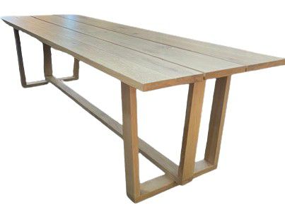 TABLE FR LEG OAK 2740mm x 950mm