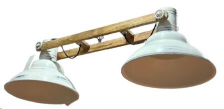 PENDANT 2 WOODEN CREAM 1M