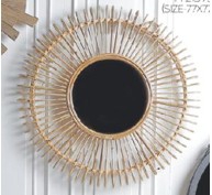 MIRROR ROUND SUN 77X77X7