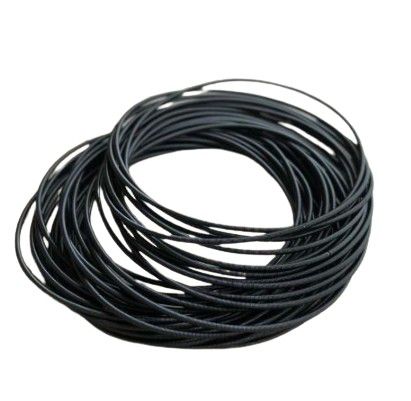 BRACELET 5 STACK BLACK