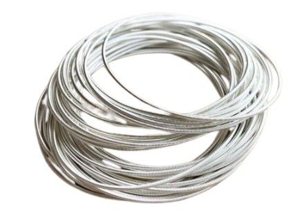 BRACELET 10 STACK PLATINUM