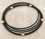 BRACELET ENHANCER GOLD/BLACK