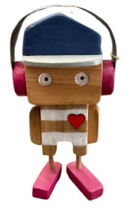 WOODEN ROBOT BEAT BOY