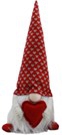 GNOME HEART & RED HAT 25CM