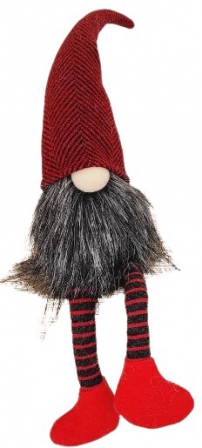 GNOME RED DANGLY LEGS 44CM