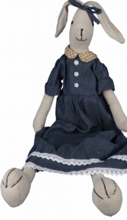 RABBIT DENIM DRESS TOY
