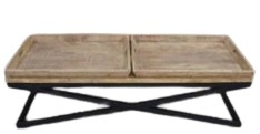 TABLE COFFEE 2 TRAY 160X60X45