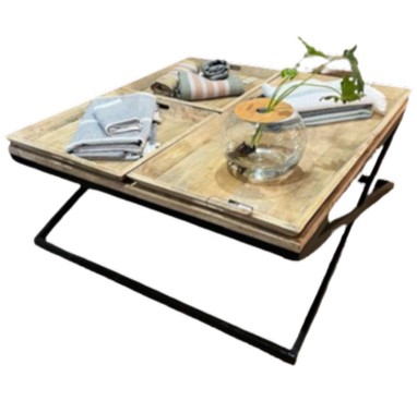 TABLE COFFEE 3 TRAY 120X120X55