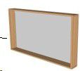 MIRROR TEAK 140x70x14