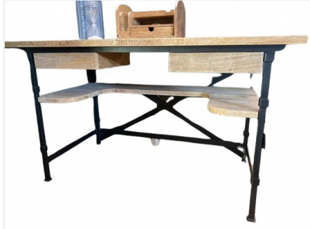 TABLE WOODEN METAL MADERA