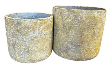 PLANTER CEMENT BEIGE L 31X31X31