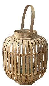 LANTERN ROUND BAMBOO M