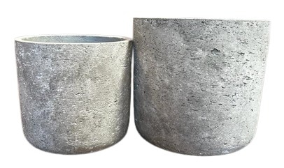 PLANTER CEMENT M 25X25X24 STRAIGHT SIDE