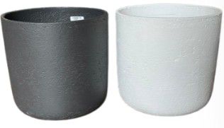 PLANTER CEMENT BEIGE M 25X25X24
