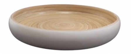 BOWL BAMBOO MALIYA WHITE S DIA25XH3.5