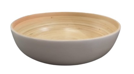 BOWL BAMBOO SAHAYA WHITE M DIA25XH7